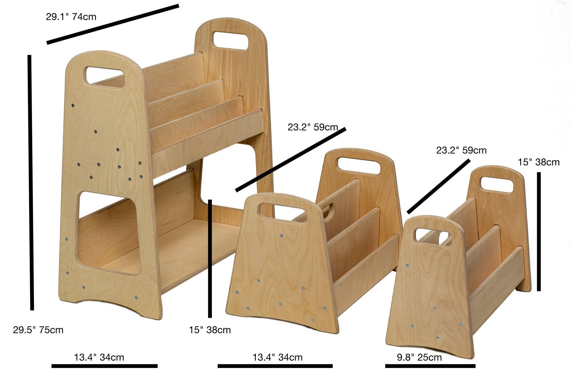 Wooden Bookshelf / Large Size - VirtuousWares:Global