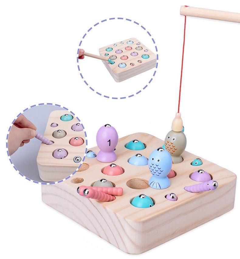 Wooden Fishing Magnetic Toy for Kids - VirtuousWares:Global