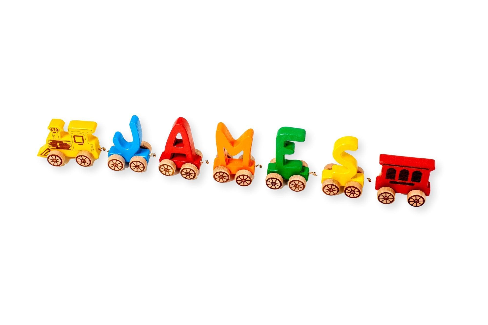 Wooden Letter Train Puzzle for Kids - VirtuousWares:Global