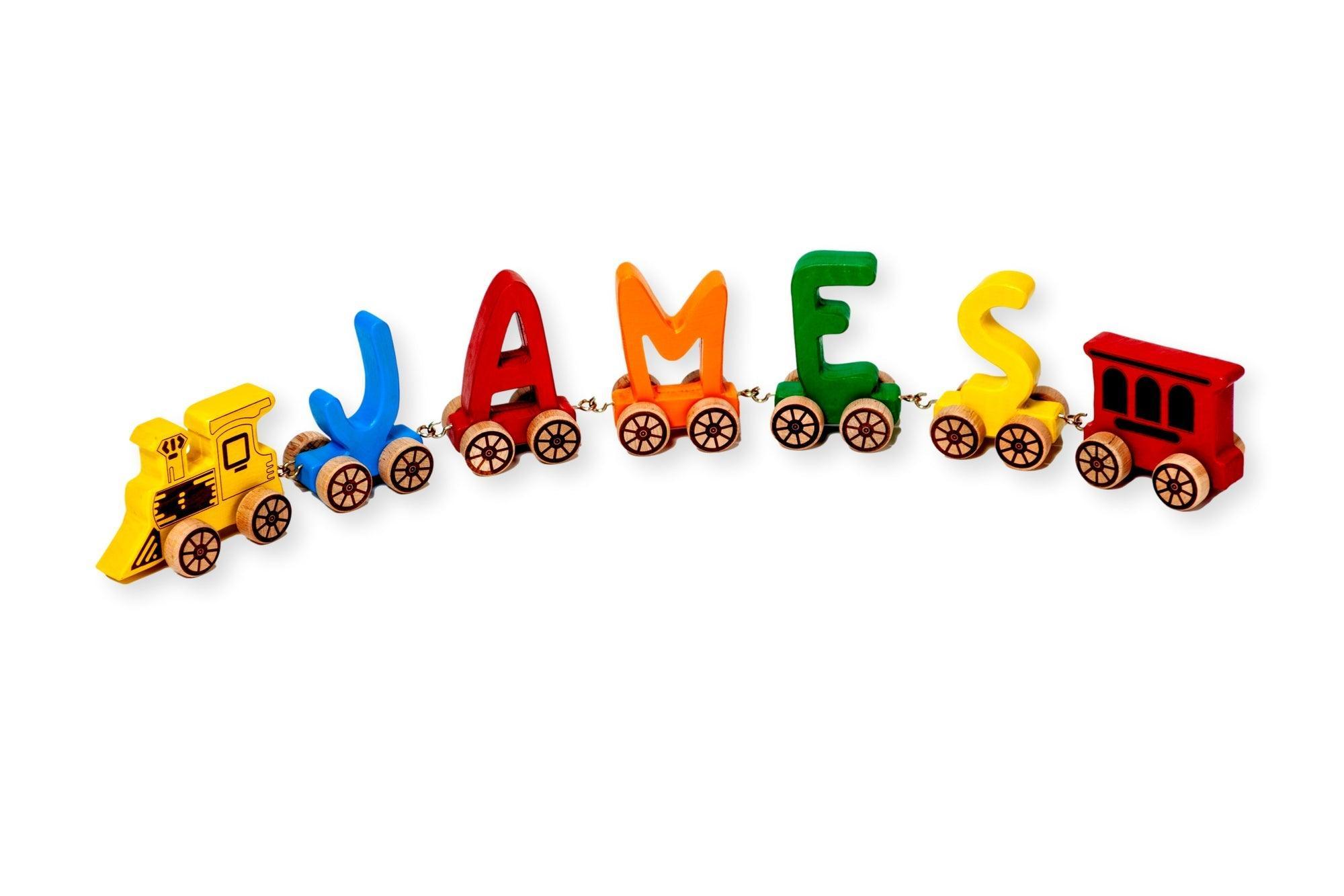 Wooden Letter Train Puzzle for Kids - VirtuousWares:Global