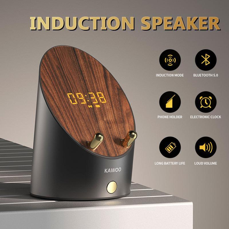 Wooden Speaker Smart Induction Speaker Phone Holder - VirtuousWares:Global