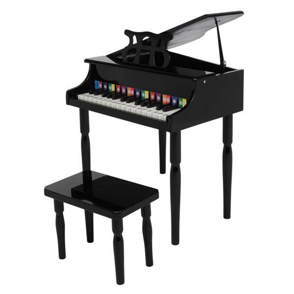 Wooden Toys 30-key Children's Wooden Piano with Music Stand - VirtuousWares:Global