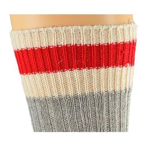 Wool Striped Boot Work Men's 3 Pair Pack Socks - VirtuousWares:Global
