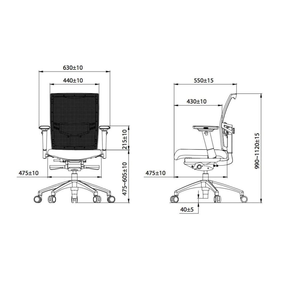 Workliving Projectas V2 Mesh - Bureaustoel Ergonomisch Design (N)EN - VirtuousWares:Global