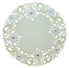 XD13049 Spring Daisy Round Placemats, Set of 4 - VirtuousWares:Global