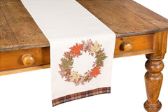 XD15833 Maple Wreath Table Runner - VirtuousWares:Global