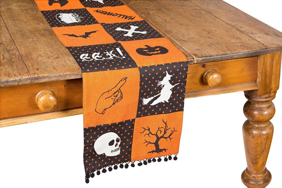 XD15834 Halloween Patchwork Table Runner - VirtuousWares:Global