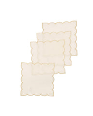 XD18265B Sleek Chic Sheer 6'' x 6'' Coasters, Set of 4 - VirtuousWares:Global