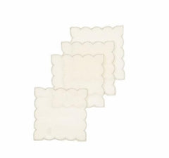 XD18265B Sleek Chic Sheer 6'' x 6'' Coasters, Set of 4 - VirtuousWares:Global