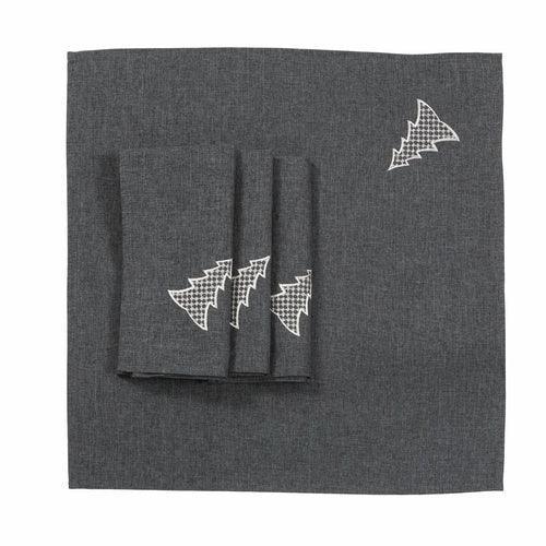 XD18902 Lovely Christmas Tree 20''x20'' Napkins, Set of 4 - VirtuousWares:Global