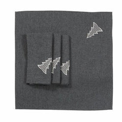 XD18902 Lovely Christmas Tree 20''x20'' Napkins, Set of 4 - VirtuousWares:Global