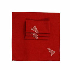 XD18902 Lovely Christmas Tree 20''x20'' Napkins, Set of 4 - VirtuousWares:Global