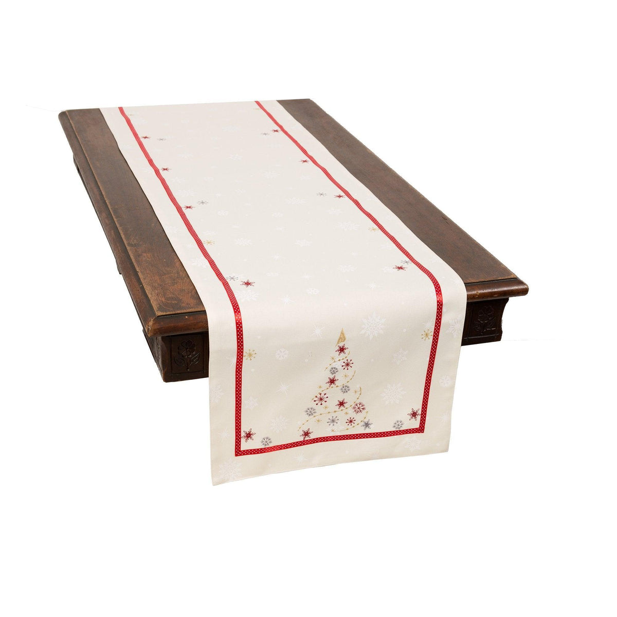 XD18908 Festive Christmas Tree Table Runner - VirtuousWares:Global