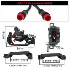 XOD Electric E-Bike Scooter Disc Brake Hydraulic Bicycle 140 160 180 - VirtuousWares:Global