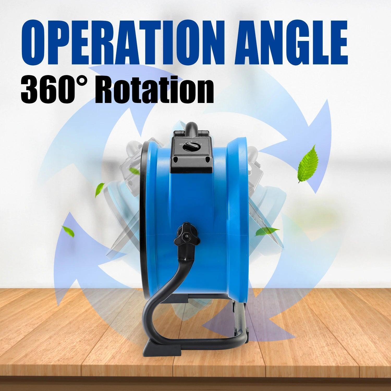 XPOWER Industrial Fan Office Air Blower Electric Steam Air Heater Carpet Dryer Floor Blower Utility Air Circulator Axial Fan - VirtuousWares:Global