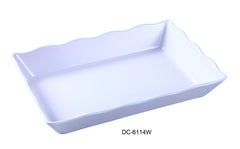 Yanco DC-6114W Deli Collection Scallop Edged Display Tray - VirtuousWares:Global