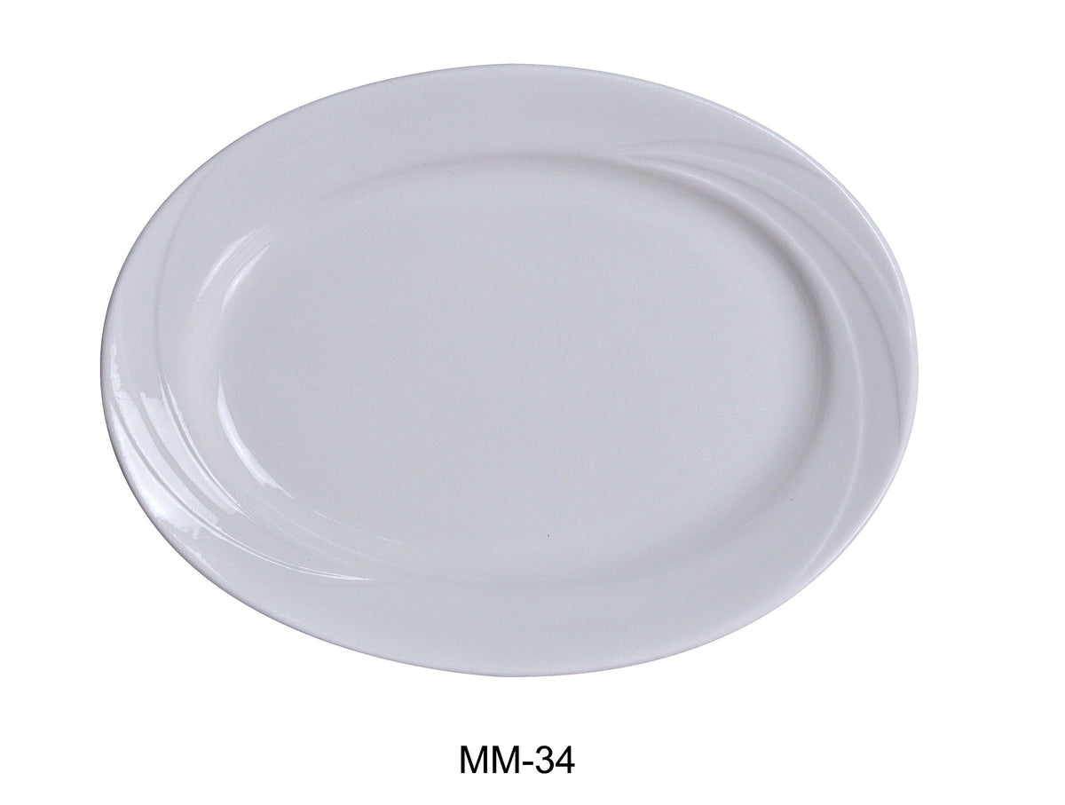 Yanco MM-34 Miami Oval Platter - VirtuousWares:Global