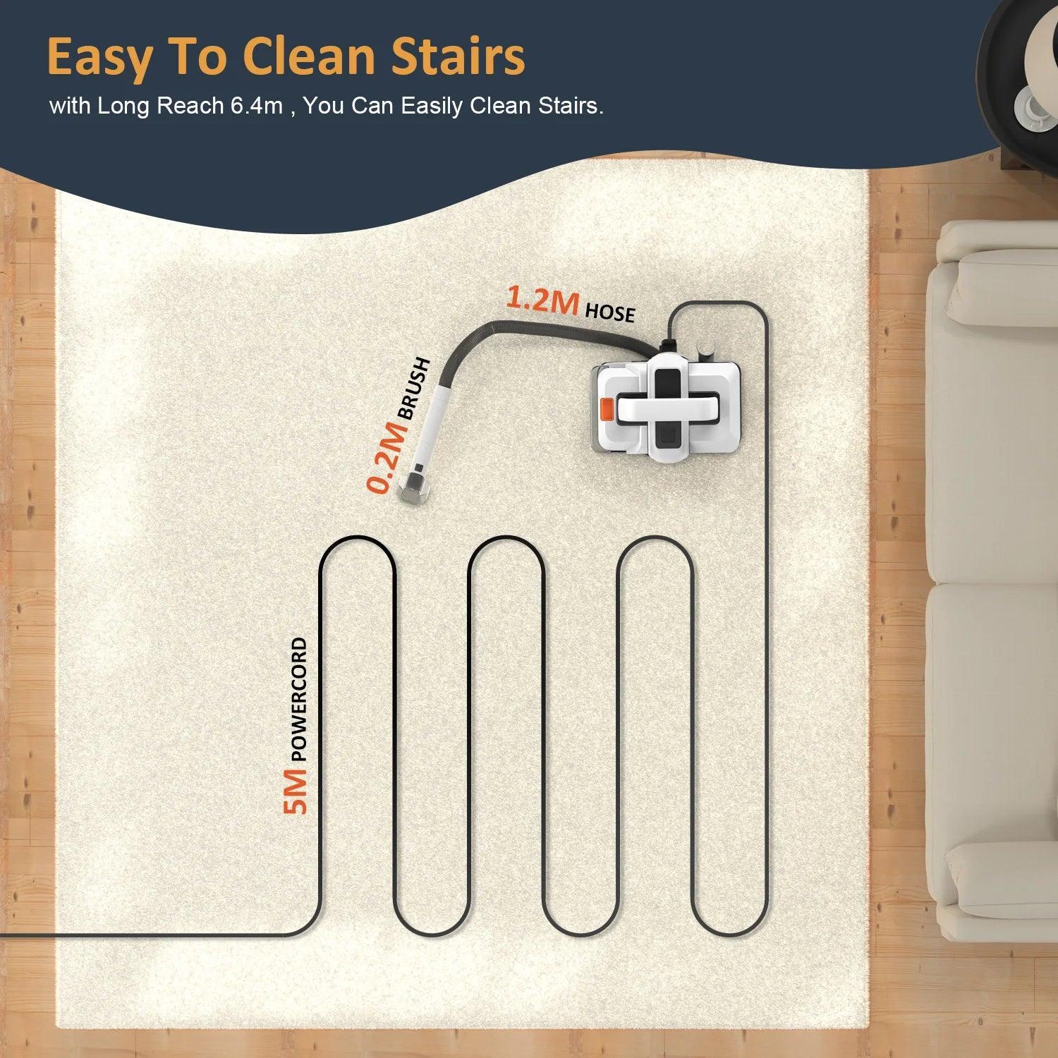 ZCWA Spot Cleaner Vacuum Cleaner Handheld Carpet Cleaner 15Kpa - VirtuousWares:Global
