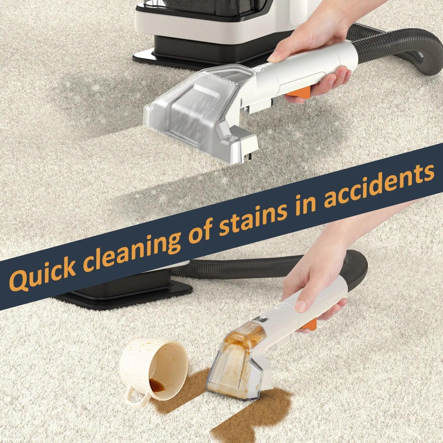 ZCWA Spot Cleaner Vacuum Cleaner Handheld Carpet Cleaner 15Kpa - VirtuousWares:Global