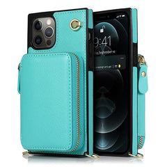 Zipper Wallet Case with Adjustable Crossbody Strap for iphone - VirtuousWares:Global