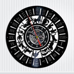 ZODIAC SIGNS VINYL RECORD WALL CLOCK - VirtuousWares:Global