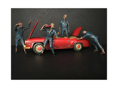Zombie Mechanics 4 Piece Figurine Set \Got Zombies??\" for 1/24 Scale - VirtuousWares:Global