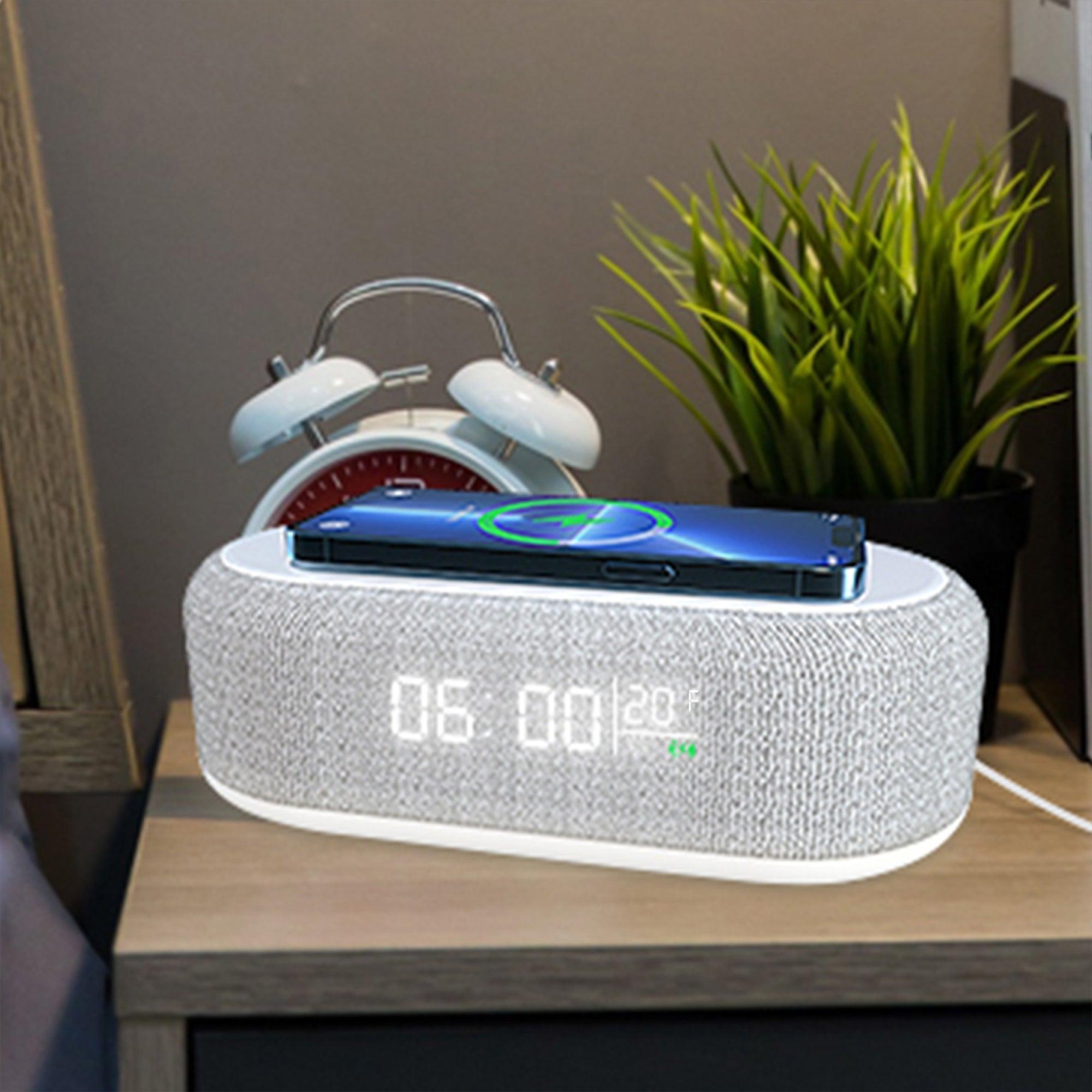 ZTECH 3-in-1 Alarm Clock with Wireless Charger - VirtuousWares:Global
