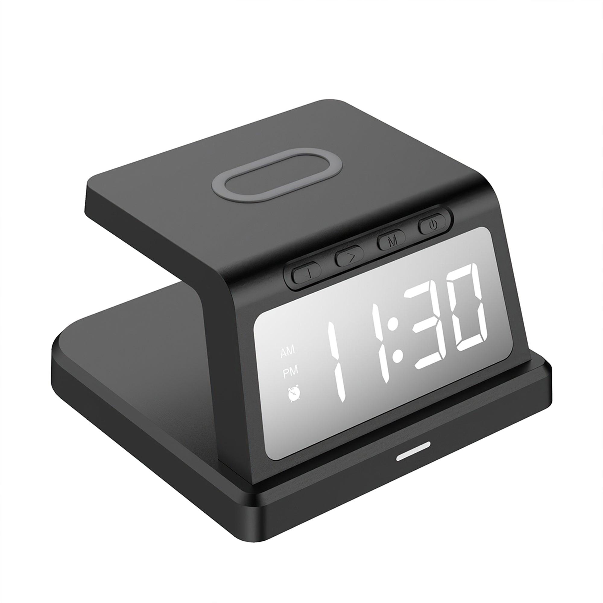 ZTECH Wireless Charging Alarm Clock with 3 Alarms - VirtuousWares:Global