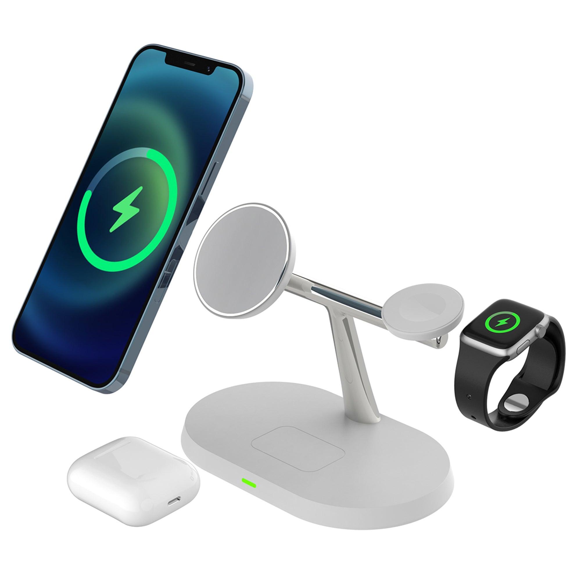 ZTECH Wireless Charging Stand for Phone, Watch, and Earbuds - VirtuousWares:Global