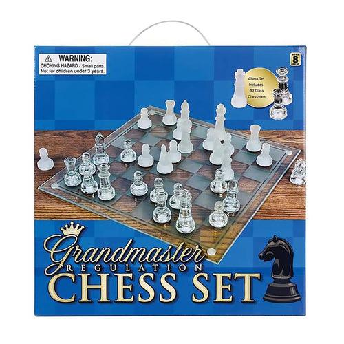Zummy 14" Glass Chess Set - VirtuousWares:Global