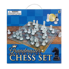 Zummy 14" Glass Chess Set - VirtuousWares:Global