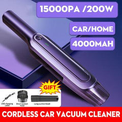 200W 8000Pa Mini Portable Wireless Handheld Vacuum Cleaner 4000mAh Battery Life for Desktop Home Car - VirtuousWares:Global