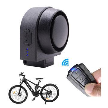 ANTUSI Wireless Bike Alarm 115dB Loud Anti-theft 400mAh USB Chargeable IPX5 Waterproof Electric Vibration Horn with Remove Control for Bicycle Scooter Motorcycle - VirtuousWares:Global