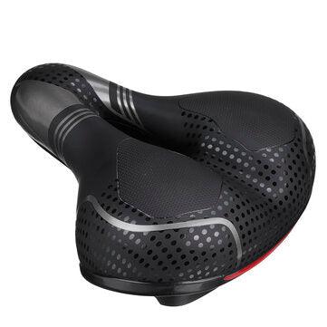 BIKIGHT Widen Bicycle Saddle With Reflective Strip MTB Road Bike Comfortable Memory Sponge Cushion Pad Shock Absorber Saddle Seat Accessories - VirtuousWares:Global