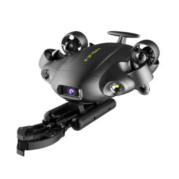 FIFISH V6E M100A w/ Robotic Arm Underwater Drone VR Real-Time Tracking Productivity Tool 4K UHD Camera 100m Depth Rating 4 Hours Working Time - VirtuousWares:Global