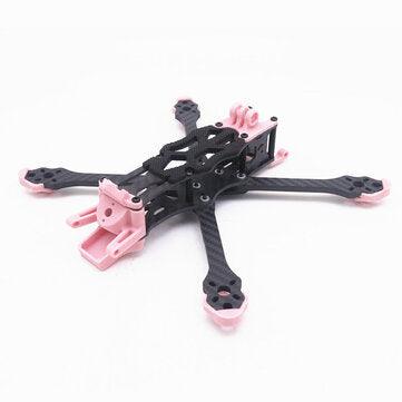 STEELE5 PLUS 220mm Wheelbase 5mm Arm Thickness Carbon Fiber X Type 5 Inch Frame Kit Support VISTA / DJI Air Unit for RC Drone FPV Racing - VirtuousWares:Global