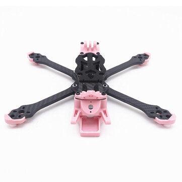 STEELE5 PLUS 220mm Wheelbase 5mm Arm Thickness Carbon Fiber X Type 5 Inch Frame Kit Support VISTA / DJI Air Unit for RC Drone FPV Racing - VirtuousWares:Global