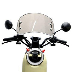 Universal Retro Motorcycle Windshield Front Wind Deflector Windscreen Modified Accessories For Scooter E-bike Electromobile - VirtuousWares:Global