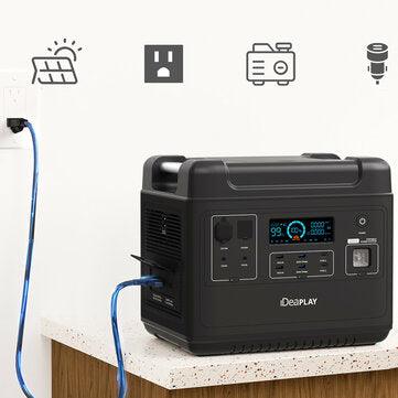 [US Direct] IDEAPLAY SN2200 Portable Power Station 2000Wh LiFePO4 Battery Pack Solar Generator with 6 110V/2200W Pure Sine Wave AC Outputs, Portable Generator with 25A RV Output for Outdoor Camping, Home UPS Power supply, Emergency - VirtuousWares:Global
