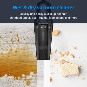 Yuriko Handheld Vacuum Cleaner Cordless 10000PA 6000mAh Powerful Wet Dry Car Vacuum Cleaner USB Quick Charge With Two HEPA LED Light - VirtuousWares:Global